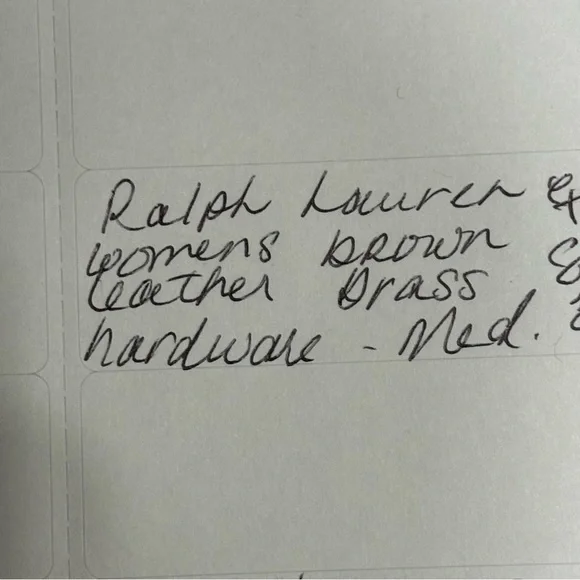 Ralph Lauren leather brass buckle medium - Picture 5 of 9